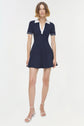 Page Knit Polo Mini Dress
