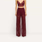Livvy Straight-Leg Trouser - Deep Port (PRE-SALE)