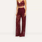 Livvy Straight-Leg Trouser - Deep Port (PRE-SALE)