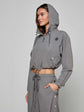 Bronwyn Cropped Windbreaker - Grey