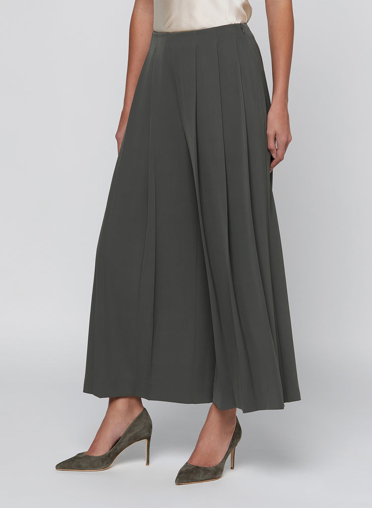 NOVALYNN CROP PLEATED PNT