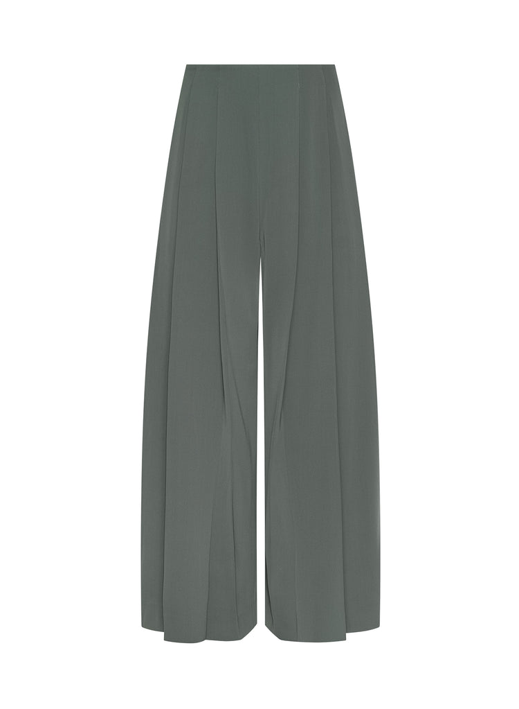 NOVALYNN CROP PLEATED PNT