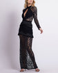 KNIT LACE MAXI DRESS