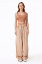 OSLO FRENCH TERRY WIDE TRACK PANT - SNOW (PRE-SALE) WASH TAN