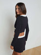 Adaline Cardigan Cover-Up - Black/White