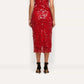 Makena Sequin Pencil Skirt - Red Sequin (PRE-SALE)