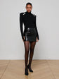 Gerard Croc-Embossed Mini Skirt