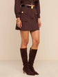 Norene Nylon Mini Skirt (PRE-SALE)
