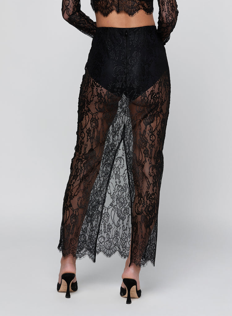 RAYMONDE MAXI LACE SKIRT