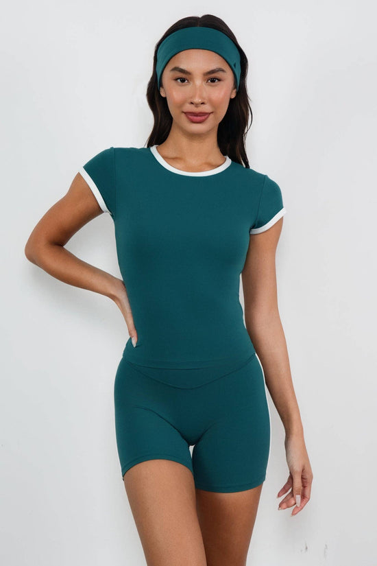 Cloud II™ Bra Tee - Spruce Contrast