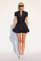 VIENNA LOW-ZIP CORSET DRESS - BLACK (PRE-SALE)
