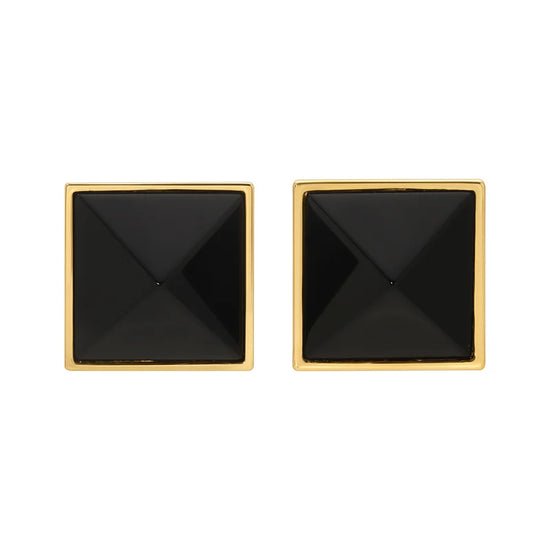 Pyramid Studs - Onyx Medium