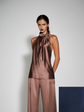Draped Halter Top - Space
