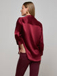 Dani Silk Blouse - Black Cherry