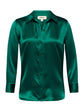 Dani Silk Blouse - Bottle Green