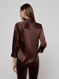 Dani Silk Blouse - Coffee Bean