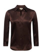 Dani Silk Blouse - Coffee Bean