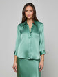 Dani Silk Blouse - Malachite Green