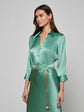 Dani Silk Blouse - Malachite Green