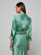 Dani Silk Blouse - Malachite Green