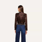 Tyler Lace Blouse - Dark Java