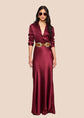 Tyler Silk Blouse - Merlot Red