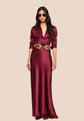 Tyler Silk Blouse - Merlot Red