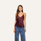 Lexi Silk Camisole - Deep Sangria  (PRE-SALE)