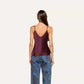 Lexi Silk Camisole - Deep Sangria  (PRE-SALE)