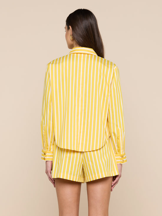 COSETTE CROP HI LOW SHIRT