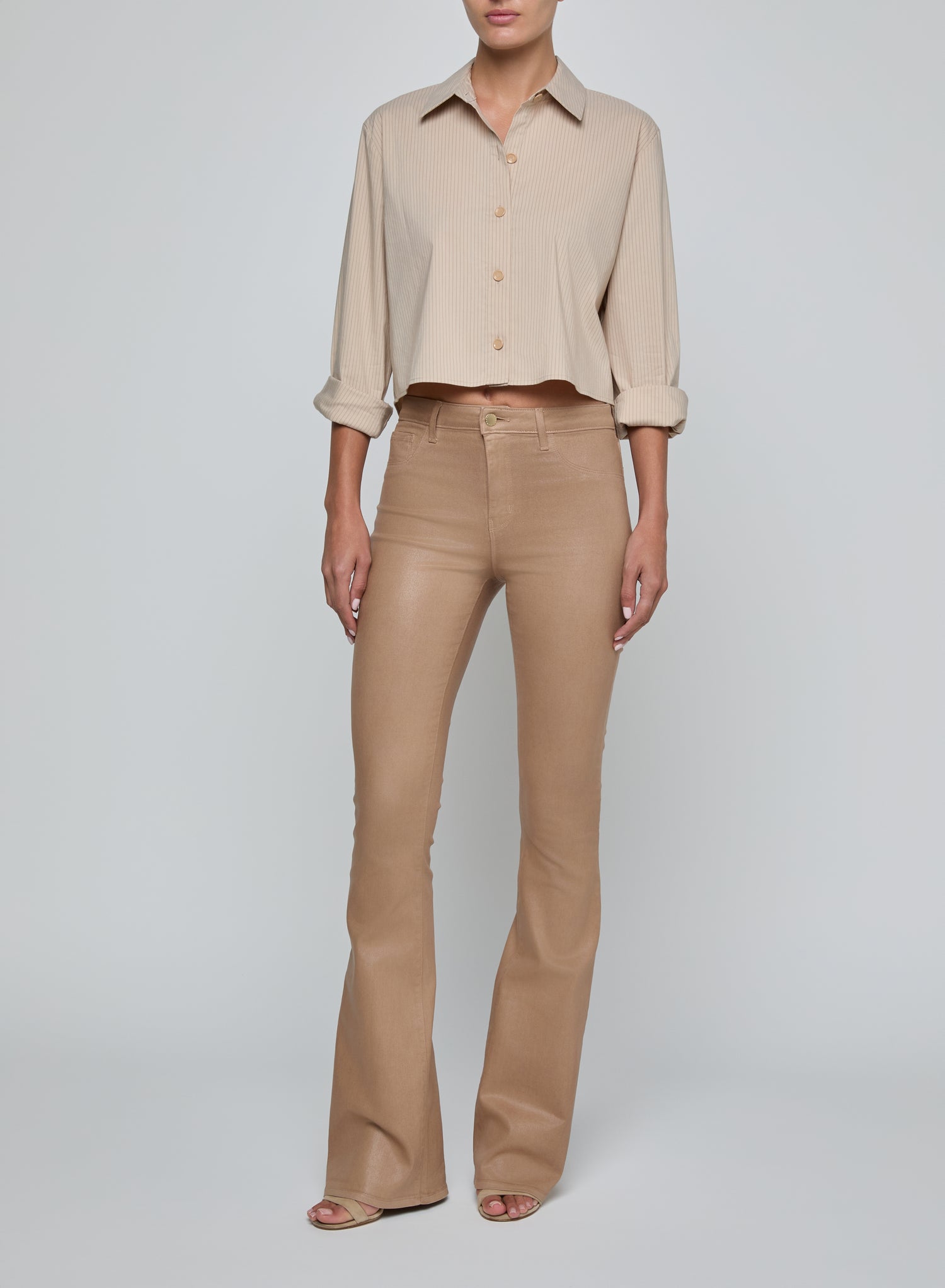 COSETTE CROP HI LOW SHIRT