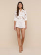 Seychelle Cropped Eyelet Blouse