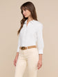 Daniella Cotton-Blend Blouse - White (PRE-SALE)