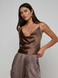 Calista Silk Camisole - Cardamom