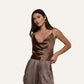 Calista Silk Camisole - Cardamom
