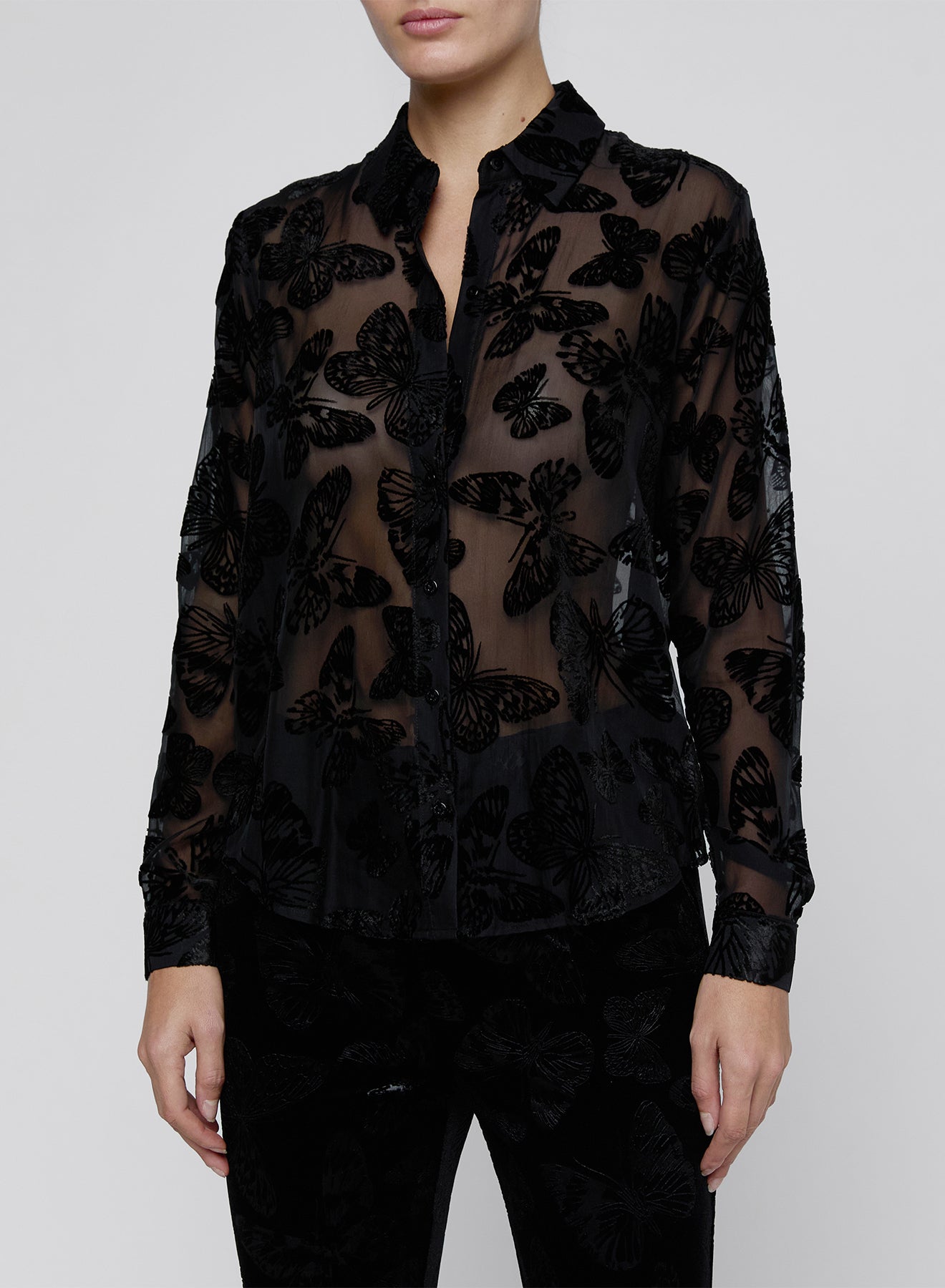 LAURENT BTN UP BLOUSE