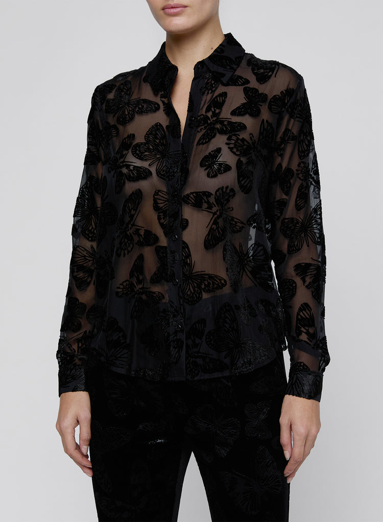 LAURENT BTN UP BLOUSE