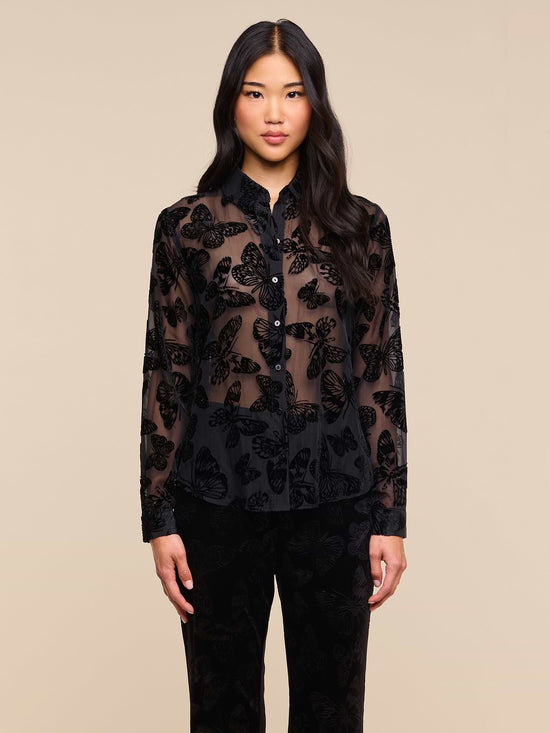 Laurent Velvet Blouse
