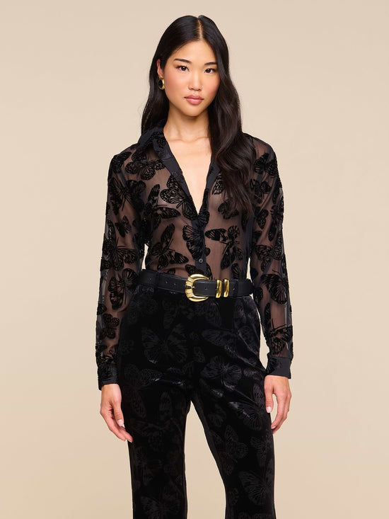 Laurent Velvet Blouse