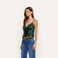 Kimber SIlk Lace Camisole - Forest Green (PRE-SALE)