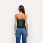 Kimber SIlk Lace Camisole - Forest Green (PRE-SALE)