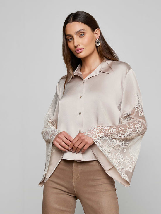 Capri Lace Sleeve Blouse