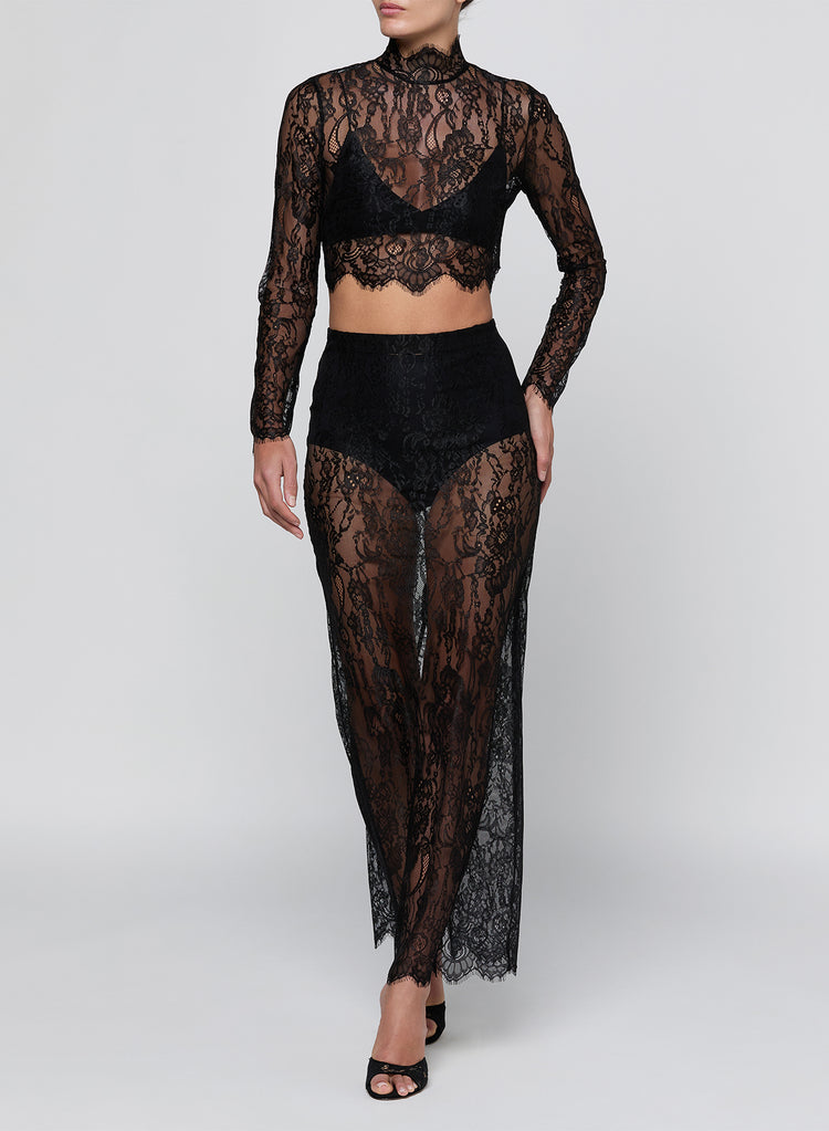HENRIETTE LACE L/S TOP