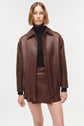 Huntington Oversized Leather Jacket