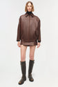 Huntington Oversized Leather Jacket