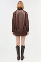 Huntington Oversized Leather Jacket