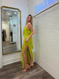 Ruffle Bias Gown