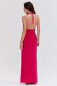 RADIANT JERSEY HALTER NECK GOWN
