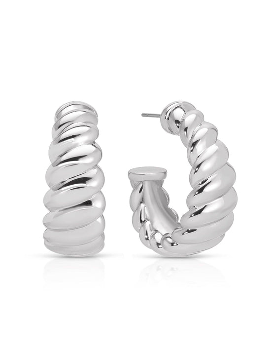 Modern Ribbed Hoops