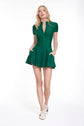 VIENNA LOW-ZIP CORSET DRESS - EMERALD (PRE-SALE)